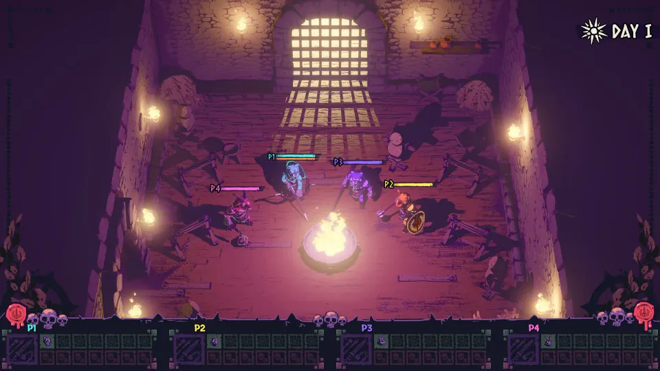 Steam screenshot of chained gladiators, not the climbing game