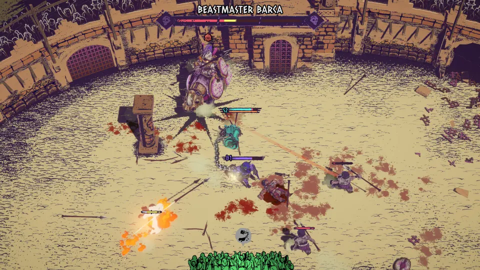 Steam store screenshot of Chained Beasts gladiators